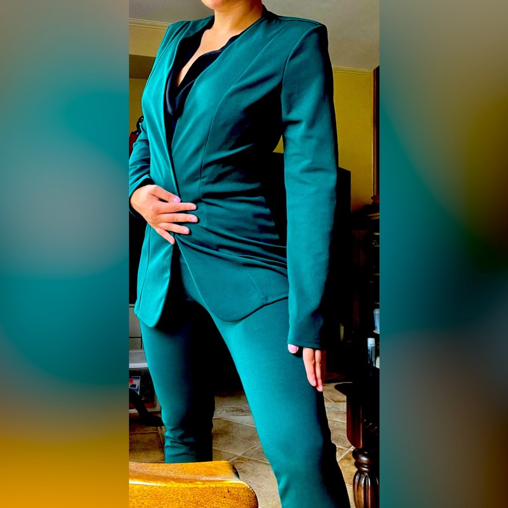 Really cute emerald green blazer  set